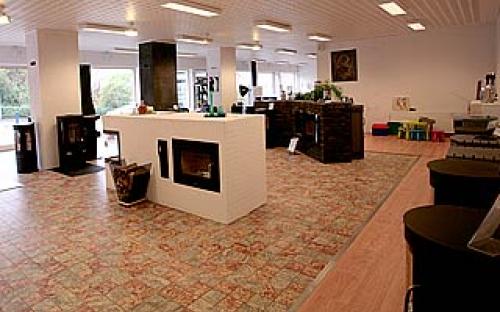Pejsecenter udstillingsrum