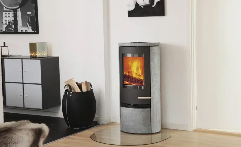 TERMATECH TT20RS | FRITSTÅENDE BRÆNDEOVN | SORT (GRÅ FEDTSTEN)